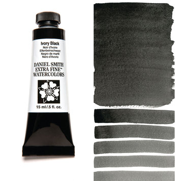 Daniel Smith aquarelverf ivory black 15ml
