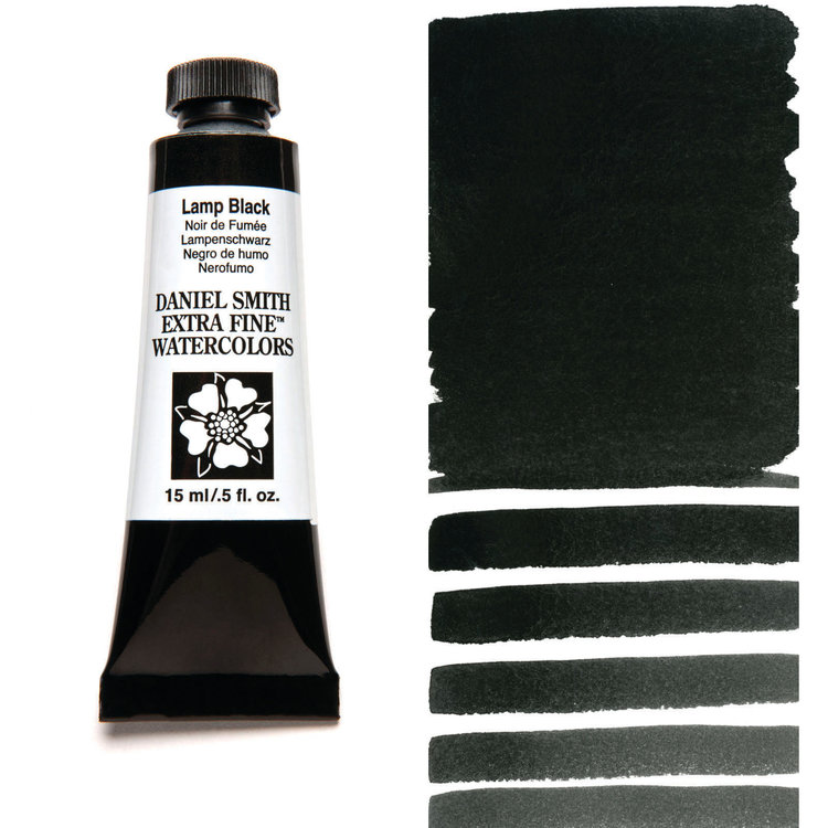 Daniel Smith aquarelverf tube 15ml - lamp black