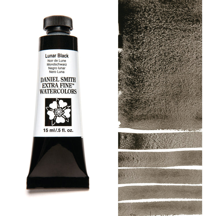 Daniel Smith aquarelverf lunar black 15ml