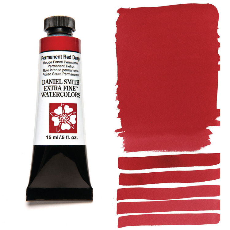 Daniel Smith aquarelverf tube 15ml - permanent red deep