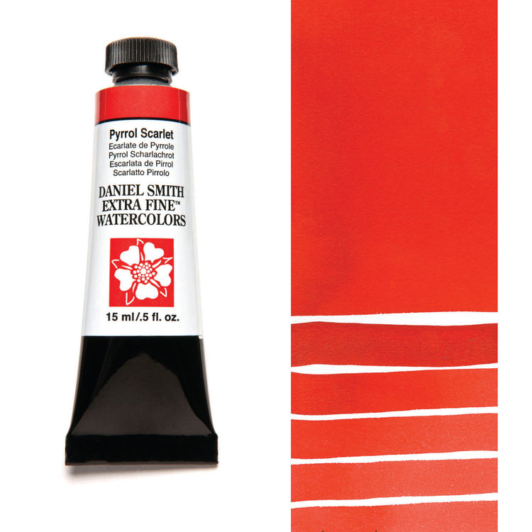 Daniel Smith aquarelverf tube 15ml - pyrrol scarlet