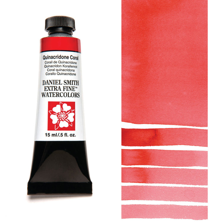 Daniel Smith aquarelverf tube 15ml - quinacridone coral