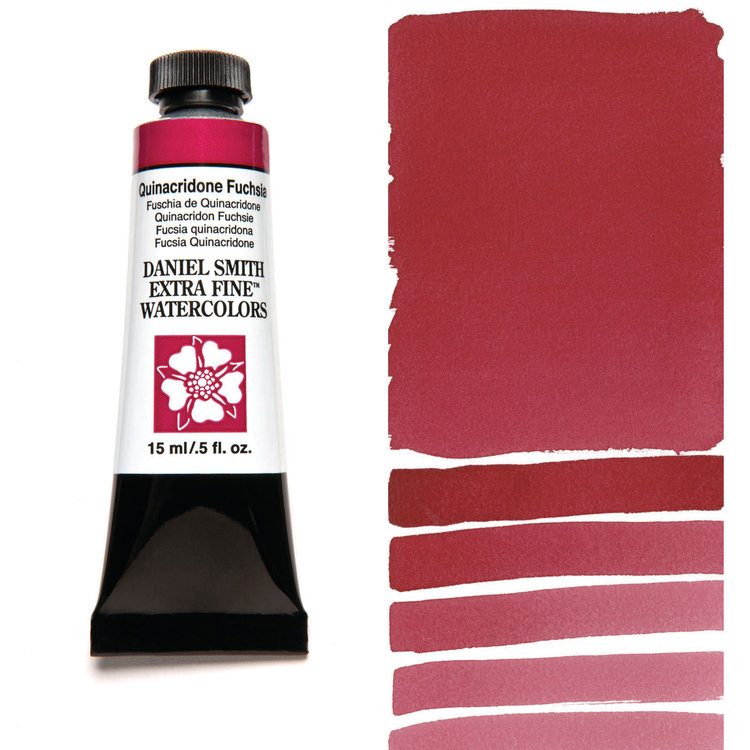 Daniel Smith aquarelverf tube 15ml - quinacridone fuchsia