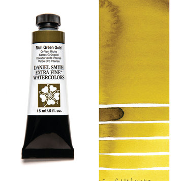 Daniel Smith aquarelverf rich green gold 15ml