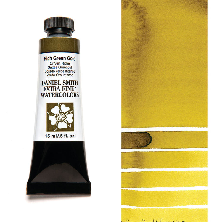 Daniel Smith aquarelverf tube 15ml - rich green gold