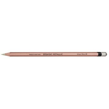 Derwent kleurpotlood metallic silver mint #9