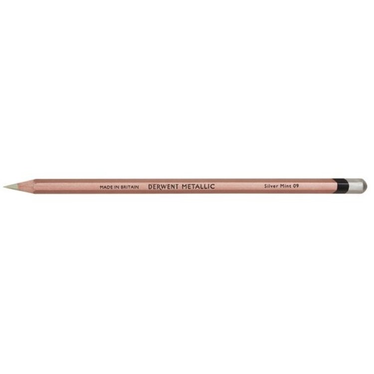 Derwent kleurpotlood metallic silver mint #9