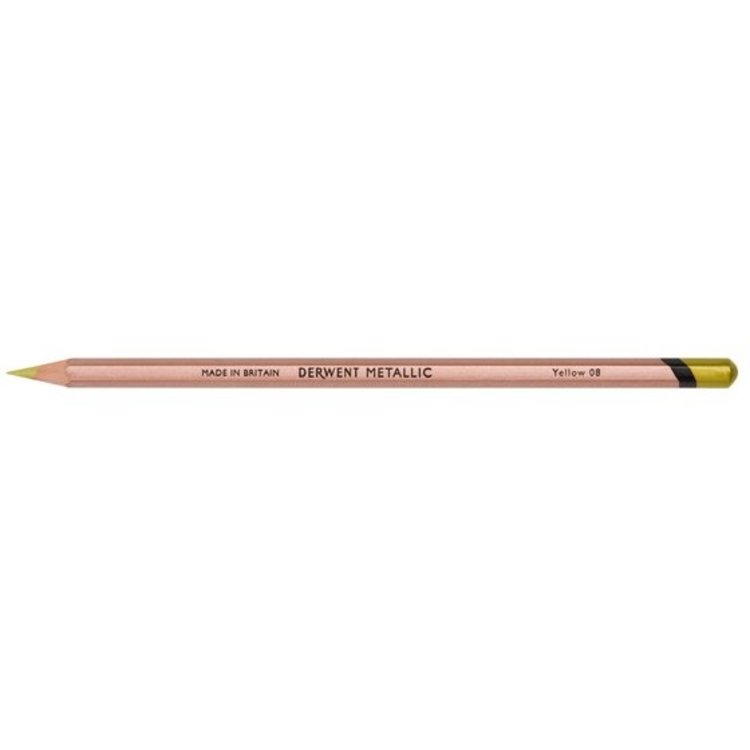 Derwent kleurpotlood metallic yellow #8