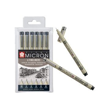 Sakura Pigma Micron set (6-delig)