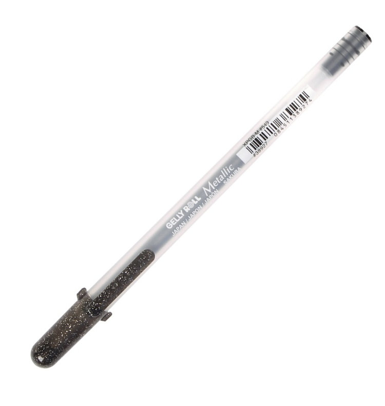 Sakura 549 Gelly Roll metallic zwart gelpen