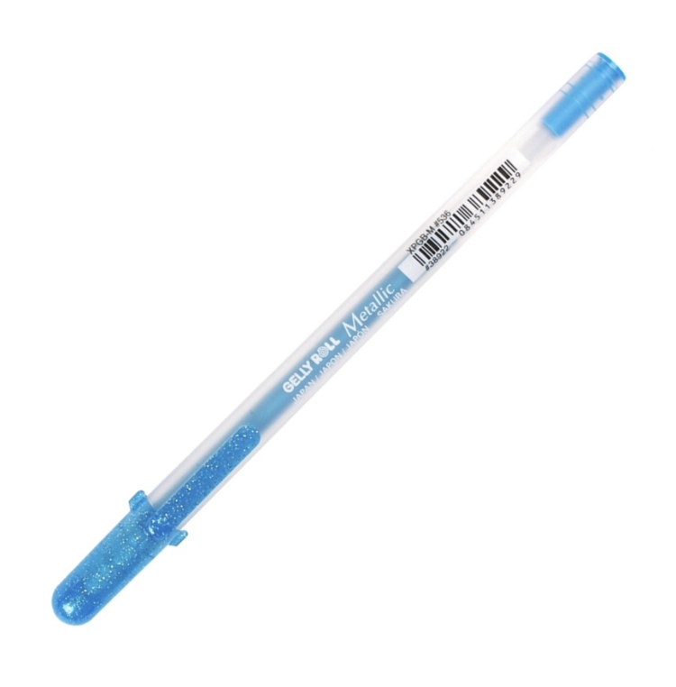 Sakura 536 Gelly Roll metallic blauw gelpen