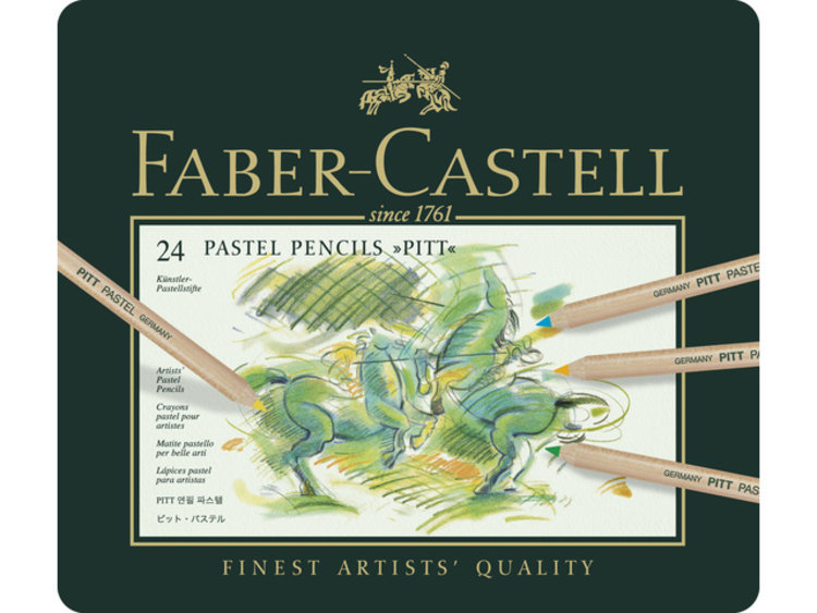 Faber Castell Pitt pastelpotloden in blik