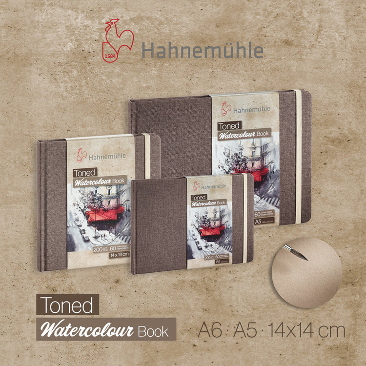 Hahnemühle Watercolour Book Toned (beige) - aquarelalbum