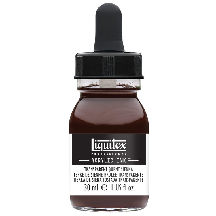 Liquitex acrylinkt flesje met pipet 30ml transp. burnt sienna