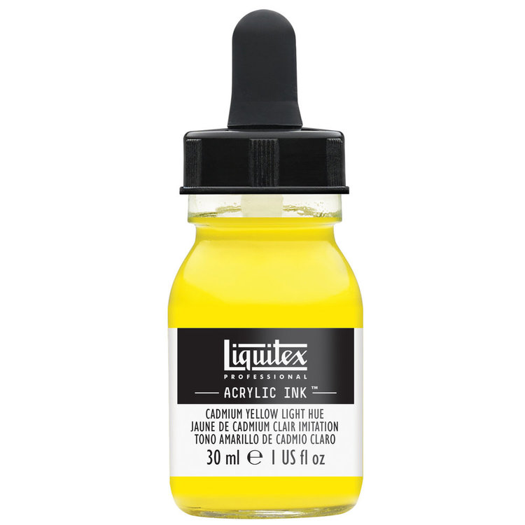 Liquitex acrylinkt flesje met pipet 30ml cadmium yellow light hue