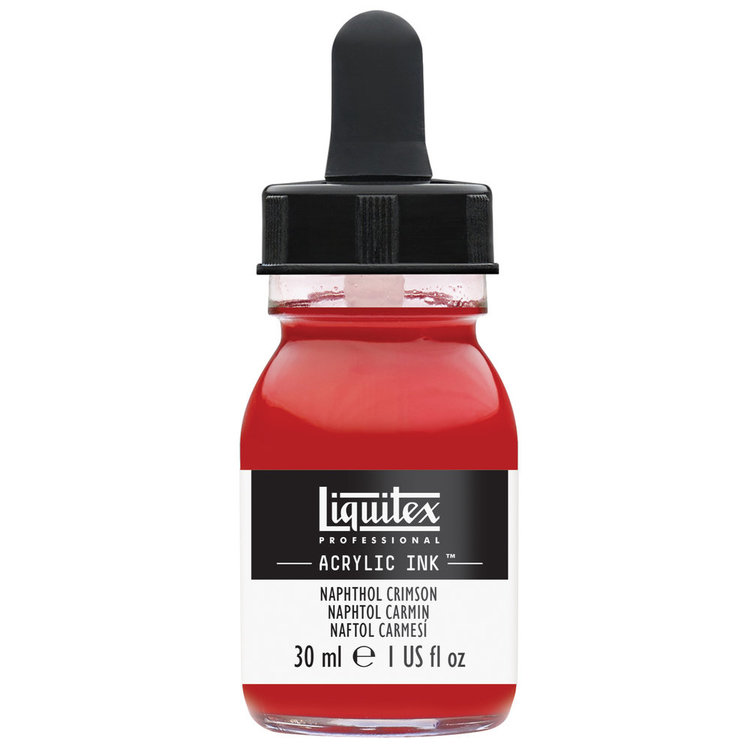 Liquitex acrylinkt flesje met pipet 30ml naphtol crimson