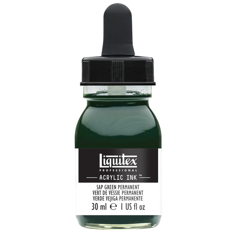 Liquitex acrylinkt flesje met pipet 30ml perm. sap green