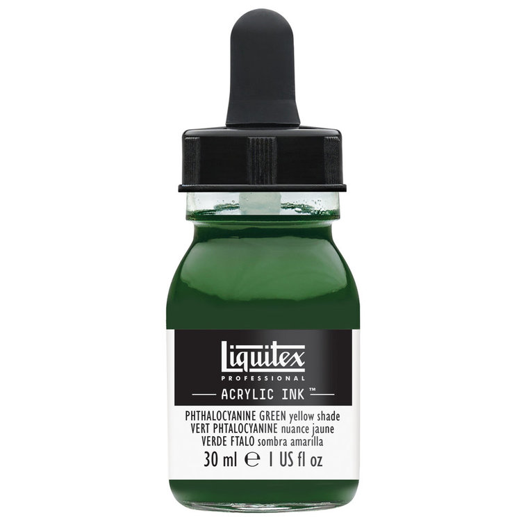 Liquitex acrylinkt flesje met pipet 30ml phtalo green (ys)