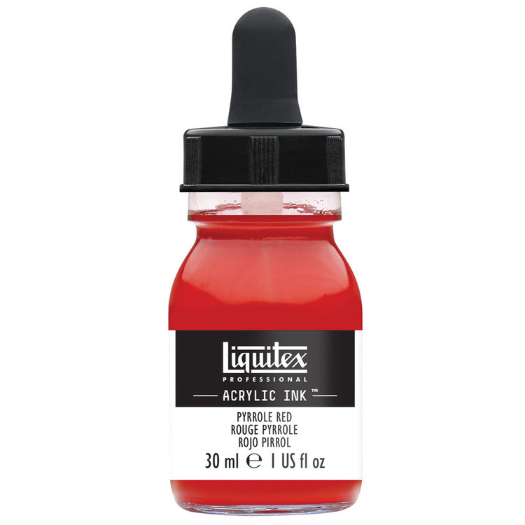 Liquitex acrylinkt flesje met pipet 30ml pyrrole red