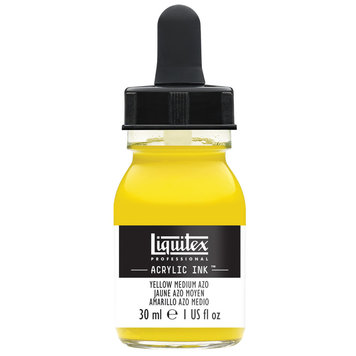 Liquitex azo yellow medium - 30ml acrylinkt