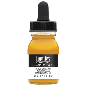 Liquitex azo yellow orange - 30ml acrylinkt