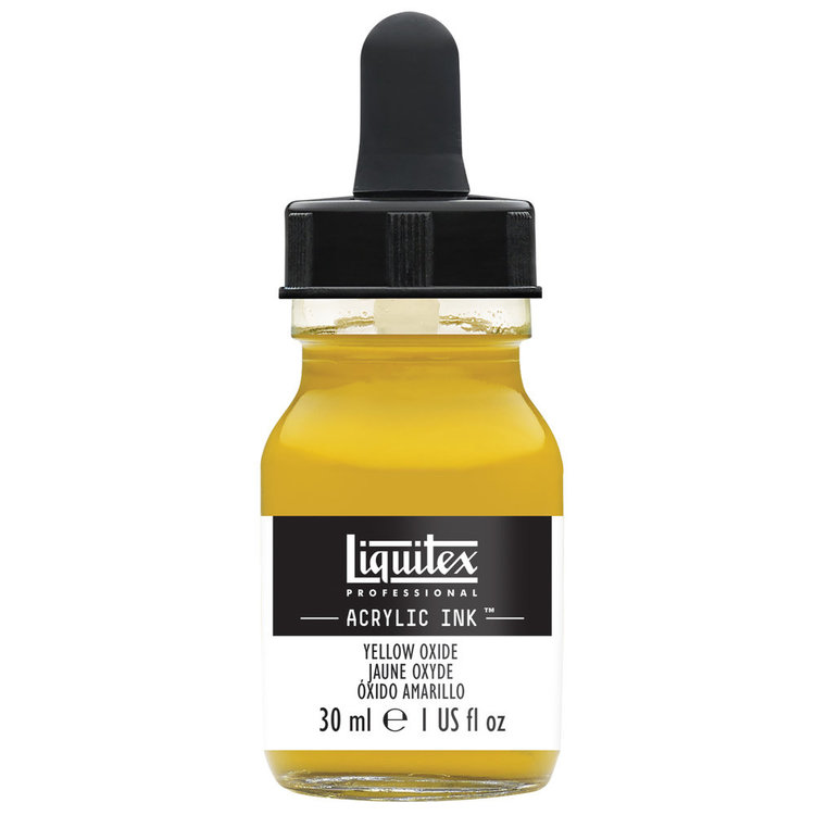 Liquitex acrylinkt flesje met pipet 30ml yellow oxide