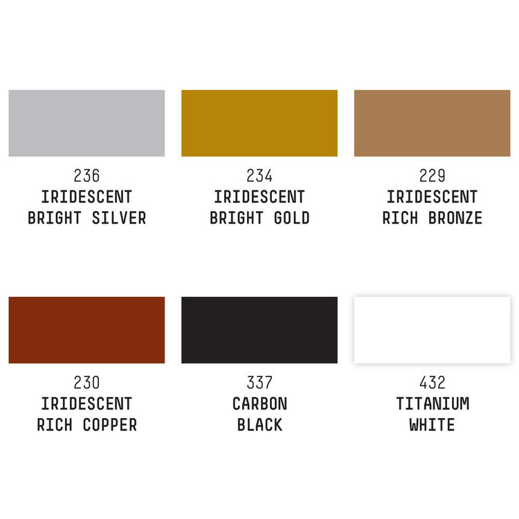 Liquitex acrylinkt 6 flesjes metallics