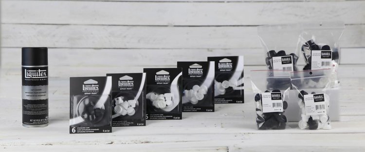 Liquitex spuitbus caps