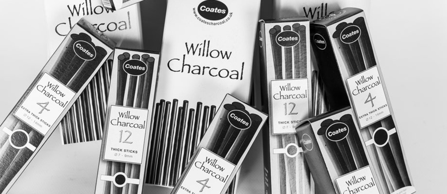 Coates Willow Charcoal 12 Thick Sticks