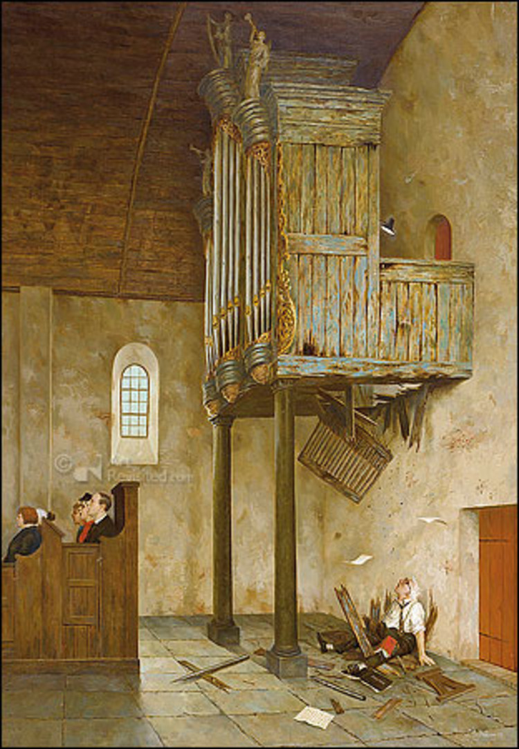 Art Revisited kunstkaart Marius van Dokkum - A capella