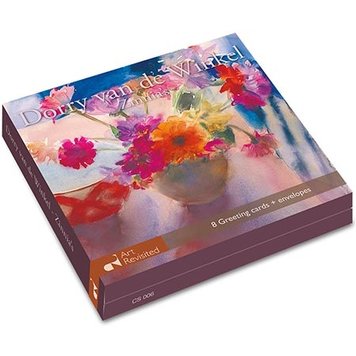 Art Revisited Zinnia's - mapje met 8 kaarten van Dorry van de Winkel