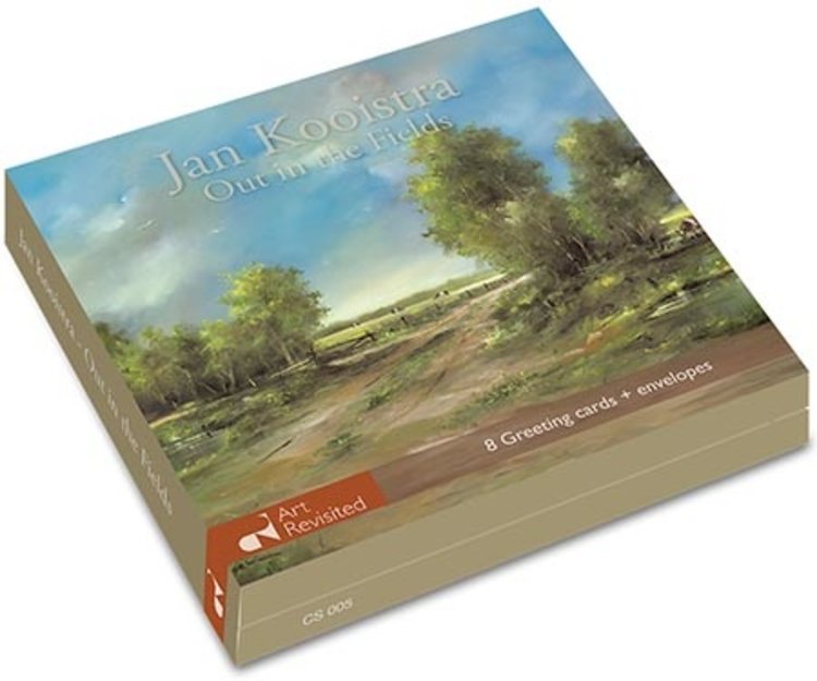 Art Revisited Out in the fields - mapje met 8 kaarten van Jan Kooistra