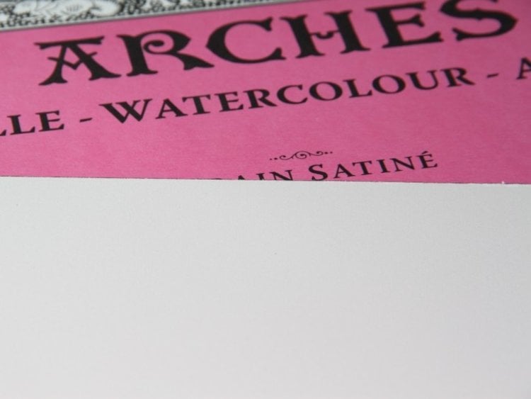 Arches aquarelpapier hot pressed - grain satine (1-zijdig)