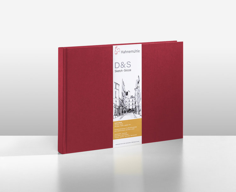 Hahnemühle schetsboek D&S rood A5