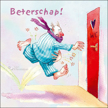 Art Revisited kunstkaart Marius van Dokkum - beterschap