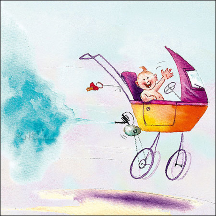 Art Revisited kunstkaart Marius van Dokkum - baby