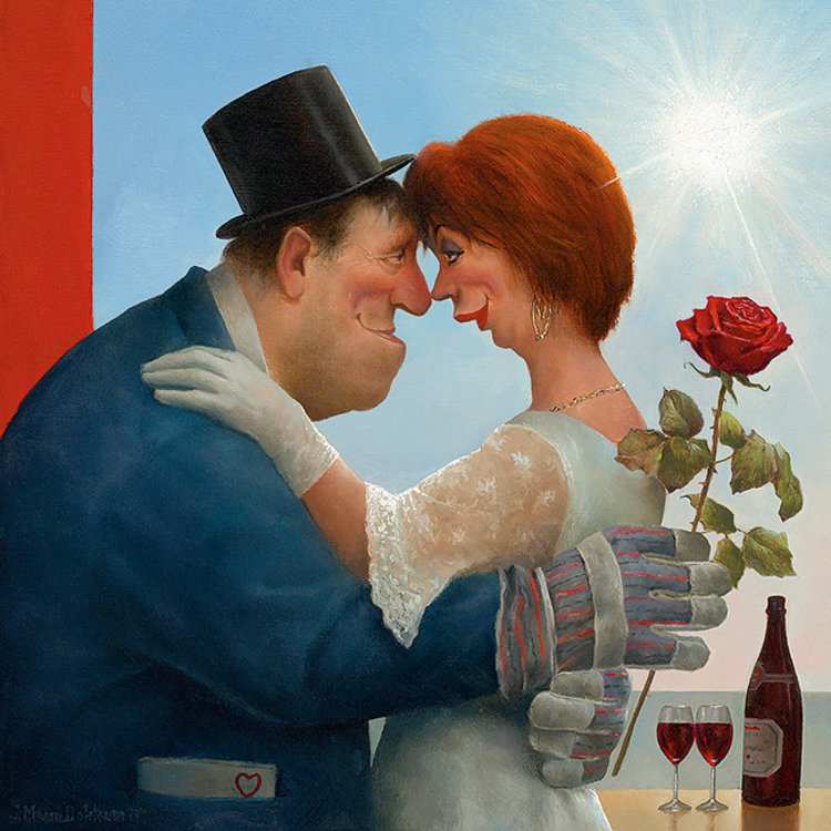 Art Revisited True Love - mapje met 8 kaarten van Marius van Dokkum