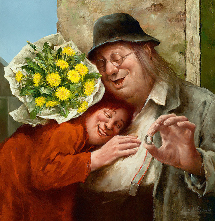 Art Revisited True Love - mapje met 8 kaarten van Marius van Dokkum