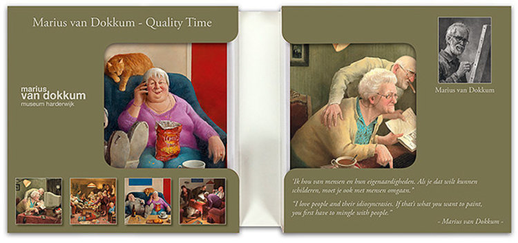 Art Revisited Quality Time - mapje met 8 kaarten van Marius van Dokkum