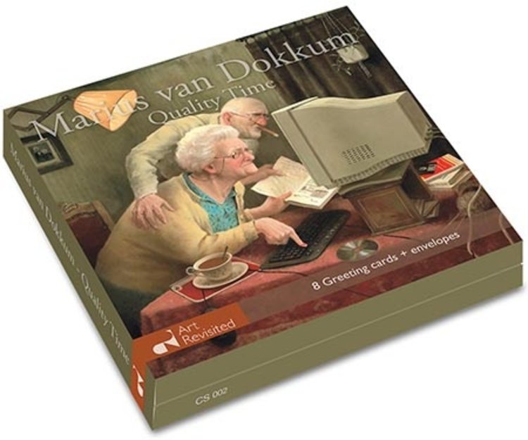 Art Revisited Quality Time - mapje met 8 kaarten van Marius van Dokkum
