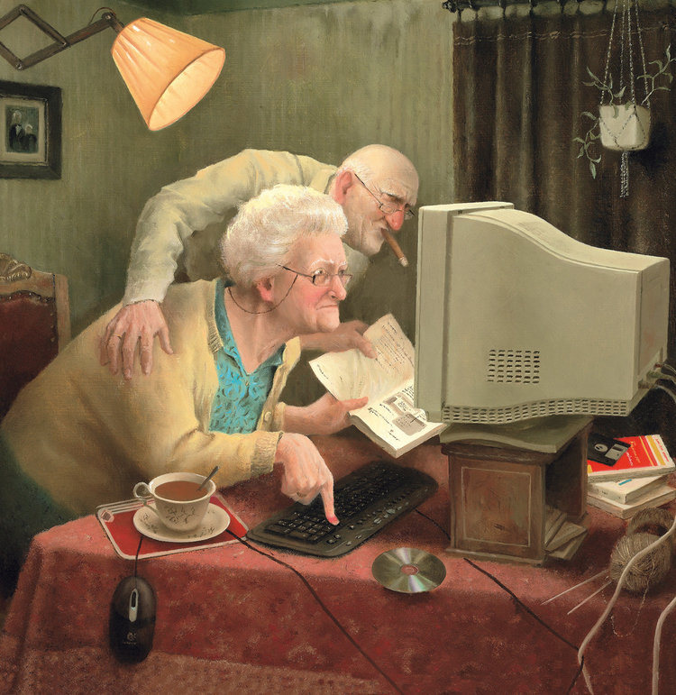 Art Revisited Quality Time - mapje met 8 kaarten van Marius van Dokkum