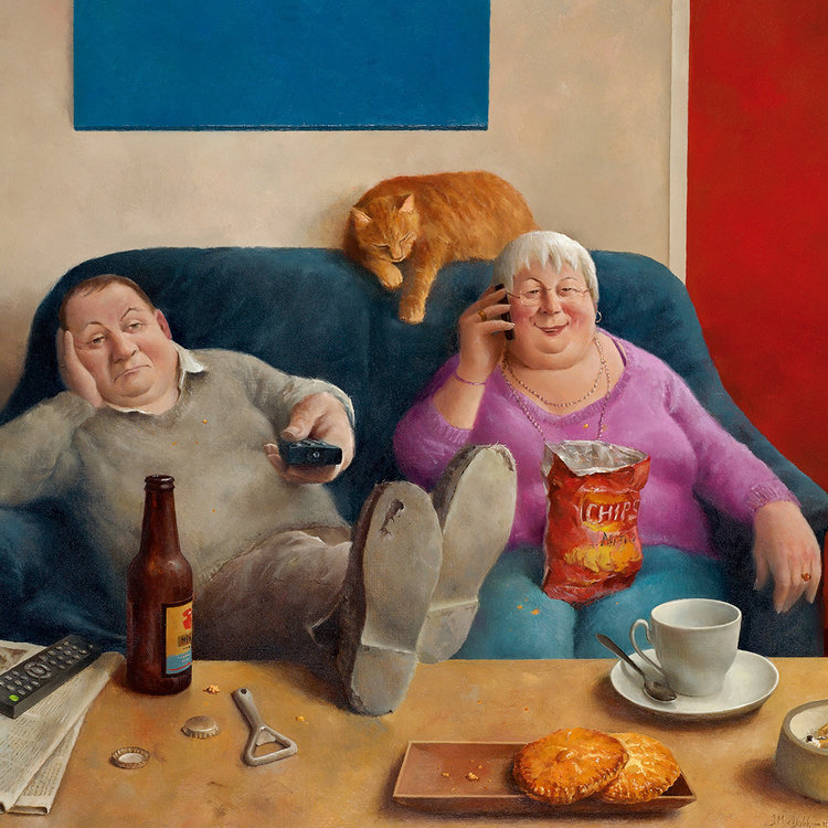 Art Revisited Quality Time - mapje met 8 kaarten van Marius van Dokkum