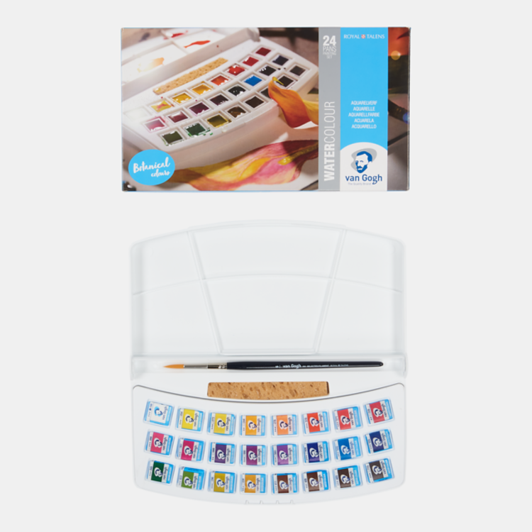 Van Gogh aquarelverf box 24 napjes - Botanical colours