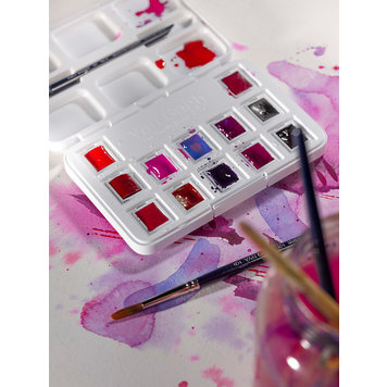 Van Gogh aquarelverf box 12 napjes Pinks & Violets