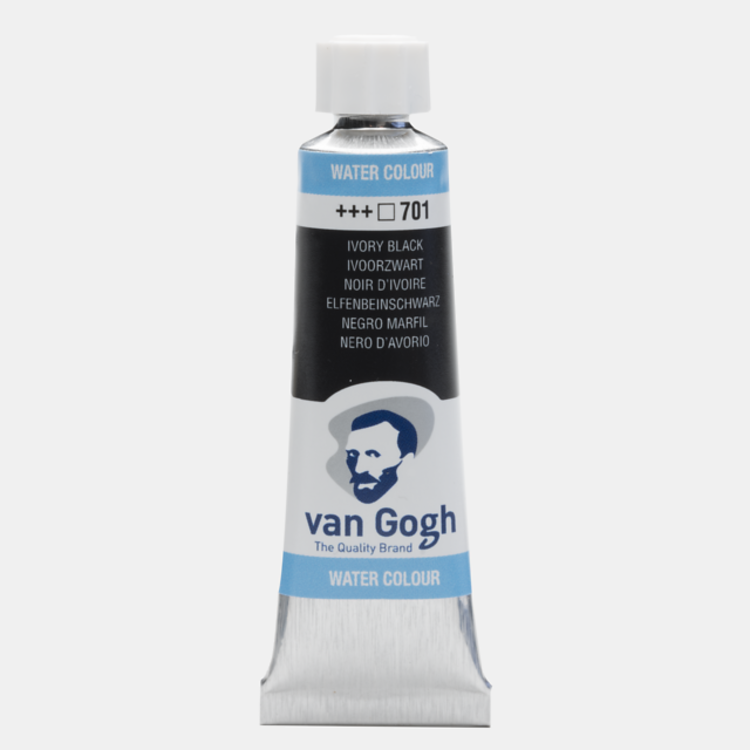 Van Gogh 701 aquarelverf tube 10ml - ivoorzwart