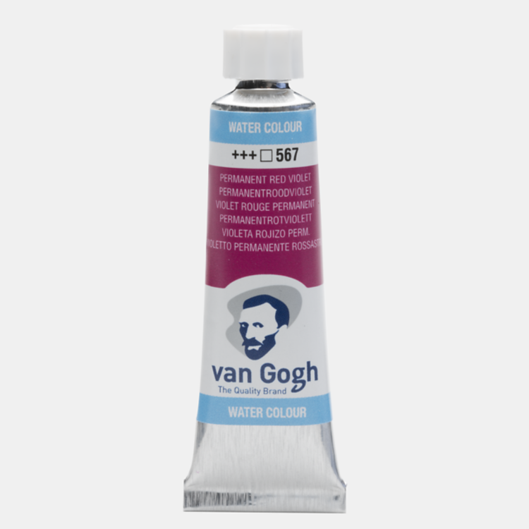 Van Gogh 567 aquarelverf tube 10ml - permanent roodviolet