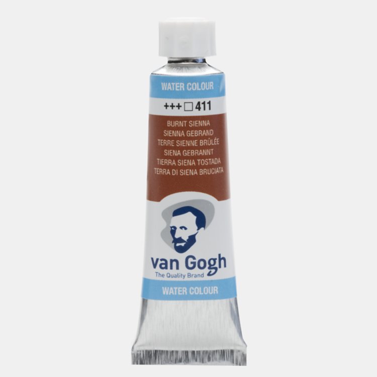 Van Gogh 411 aquarelverf tube 10ml - sienna gebrand