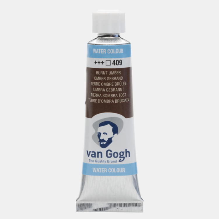 Van Gogh 409 aquarelverf tube 10ml - omber gebrand