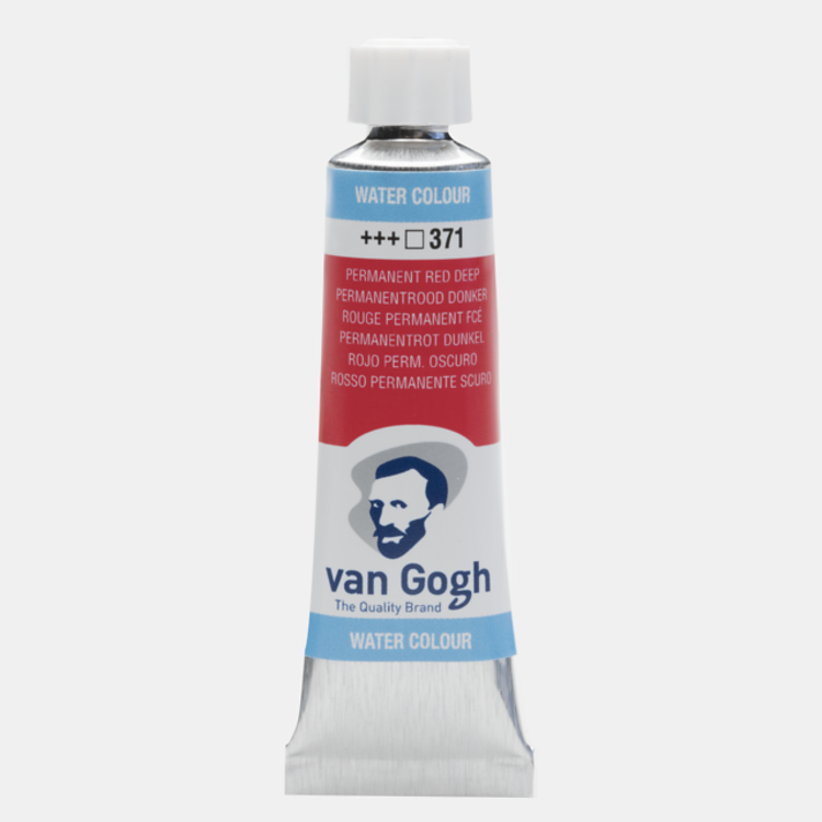 Van Gogh 371 aquarelverf tube 10ml - permanent rood donker