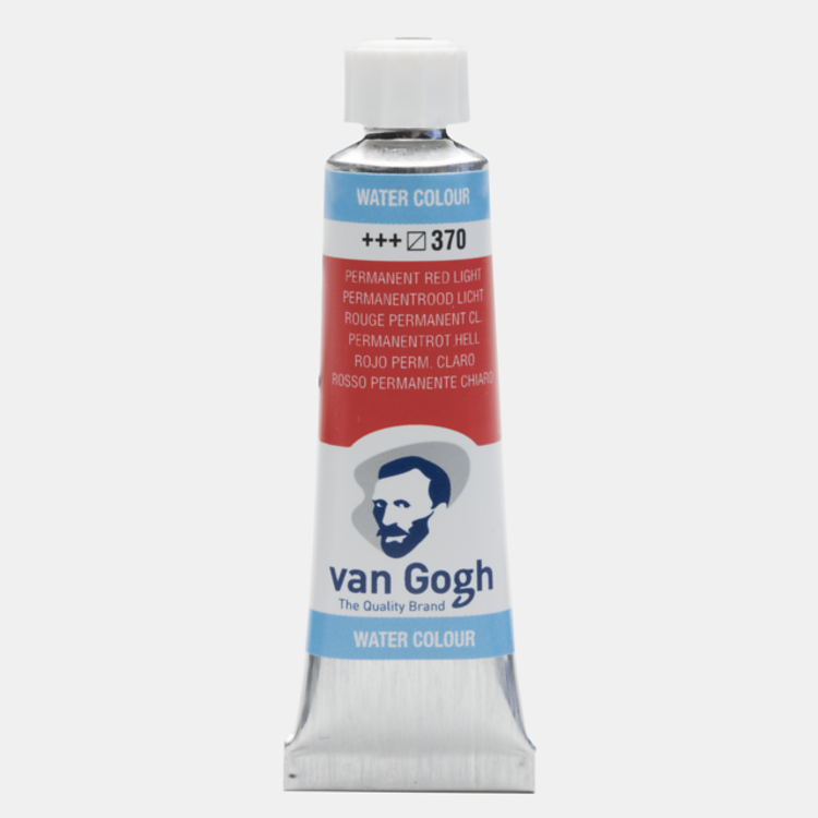 Van Gogh 370 aquarelverf 10ml - permanentrood licht